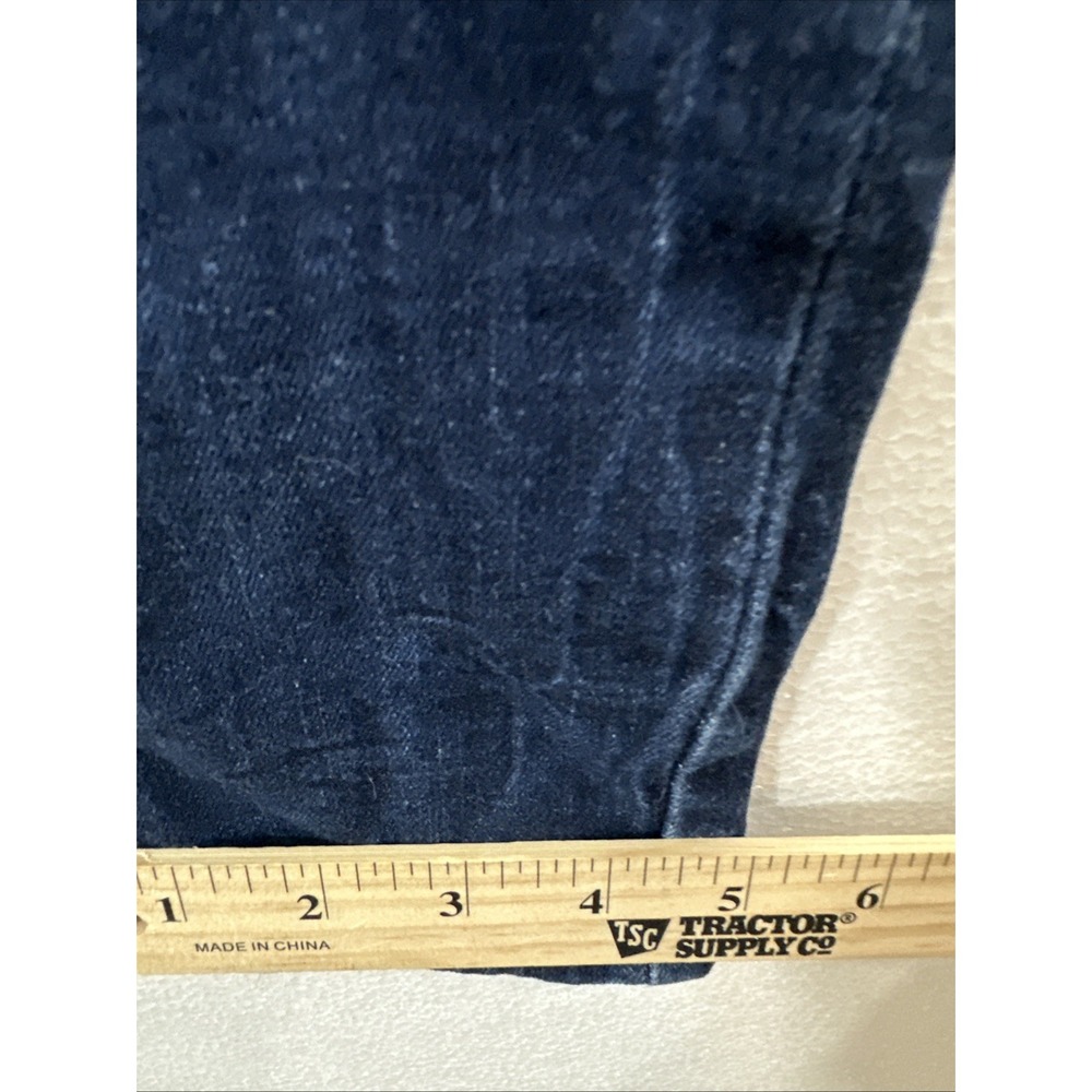 Bershka Jeans Women's EUR 38/US 8 (27x31) Blue Low Rise Straight Distressed - Picture 12 of 13